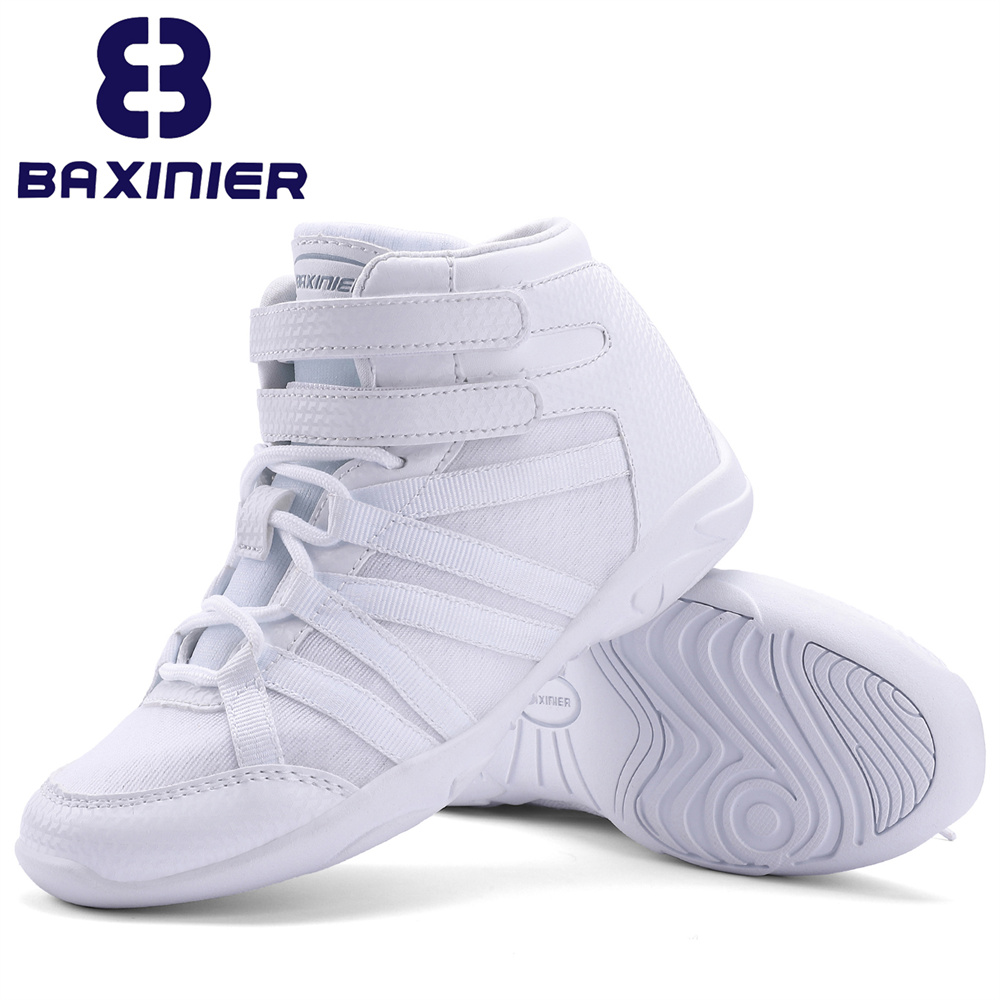 Badminton Shoes - BAXINIER Scarpe da cheerleader alte bianche