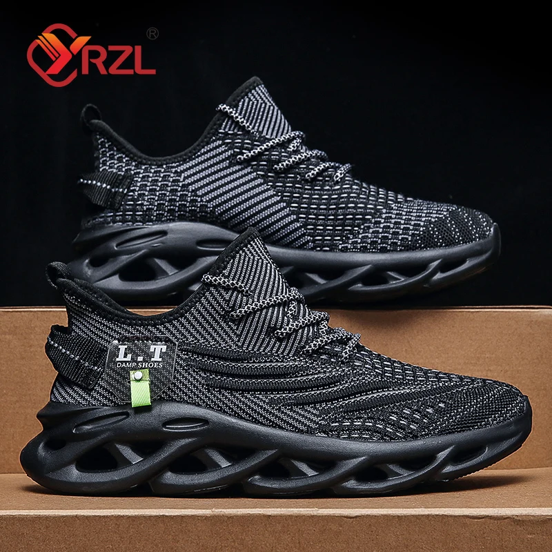 Badminton Shoes - YRZL Uomo Sport Corsa Nero Scarpe