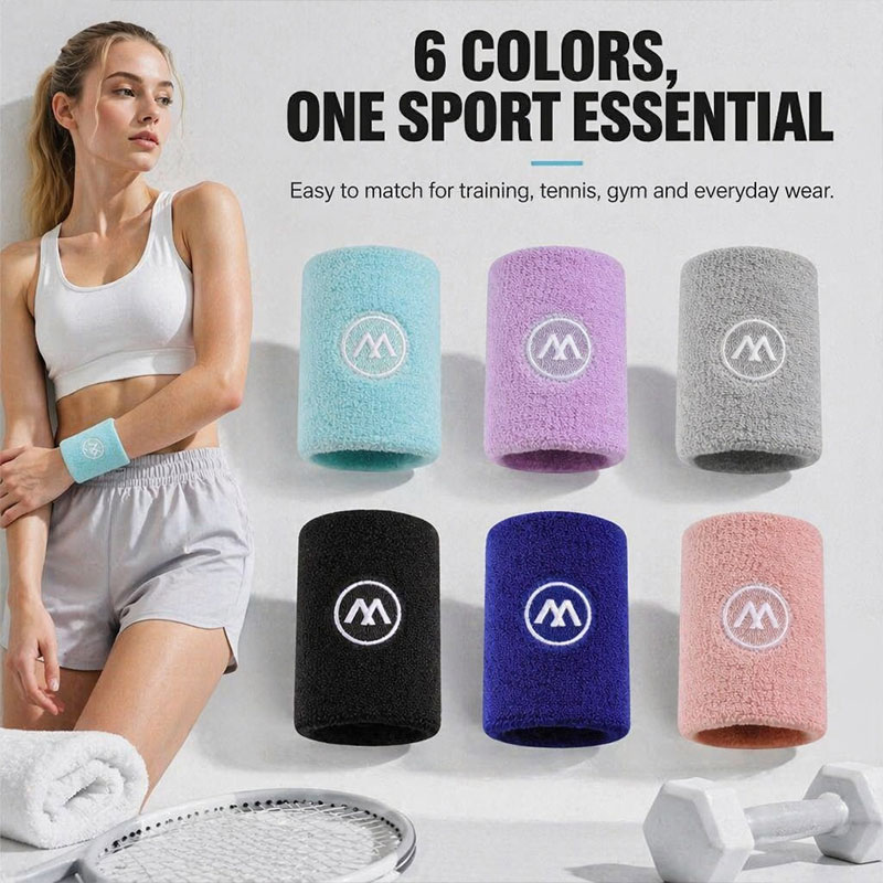1 paio di braccialetti sportiv - Wristband Pair Sweat recensione e prezzo